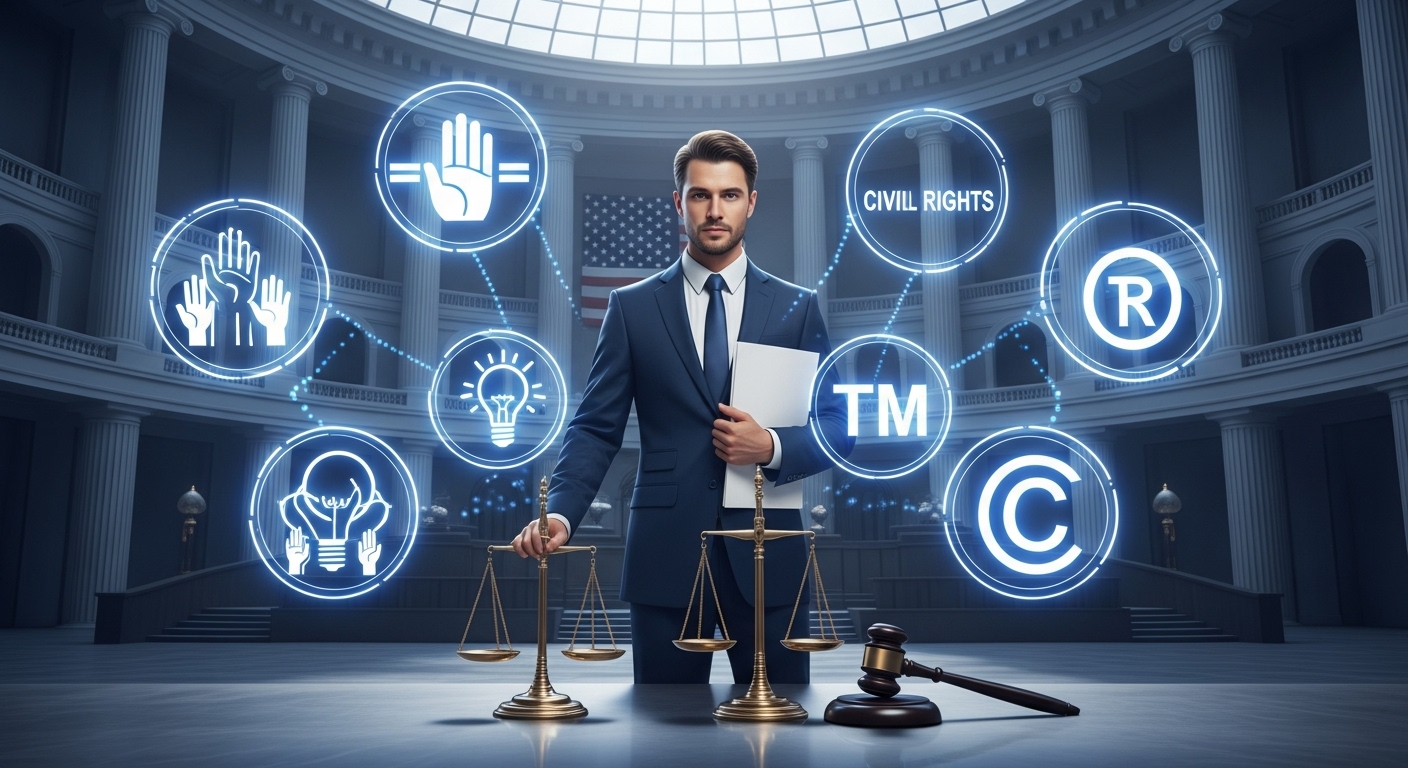 Legal Services Attorney Protecting Civil Rights and Intellectual Property Rights USA